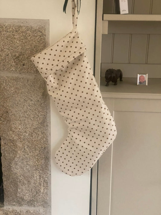 Polkadot christmas stocking